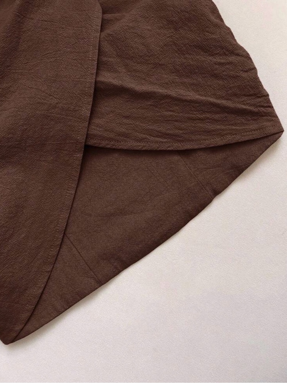 SHEIN Brown Crisscross Halter Top Size Medium NWOT - Picture 5 of 6